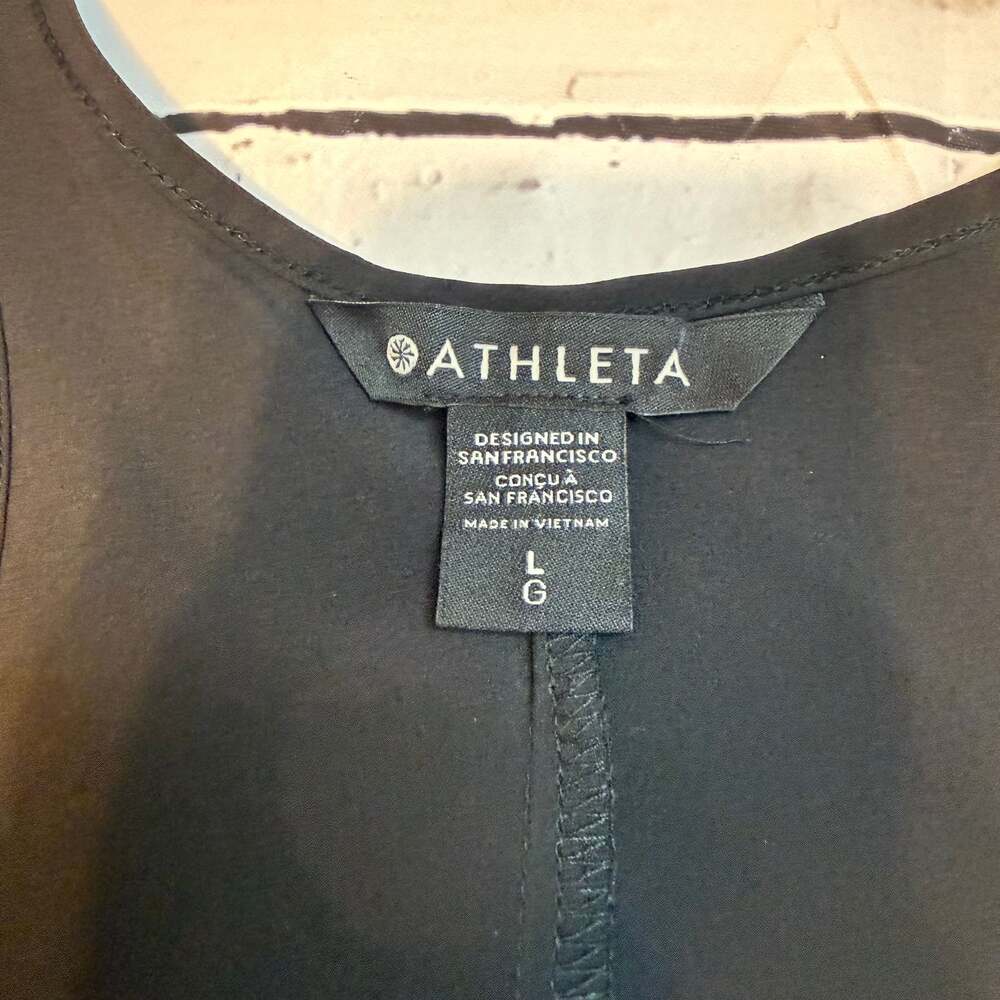 Athleta Presidio Dress Black High Low Racerback Maxi Dress - Picture 2 of 7